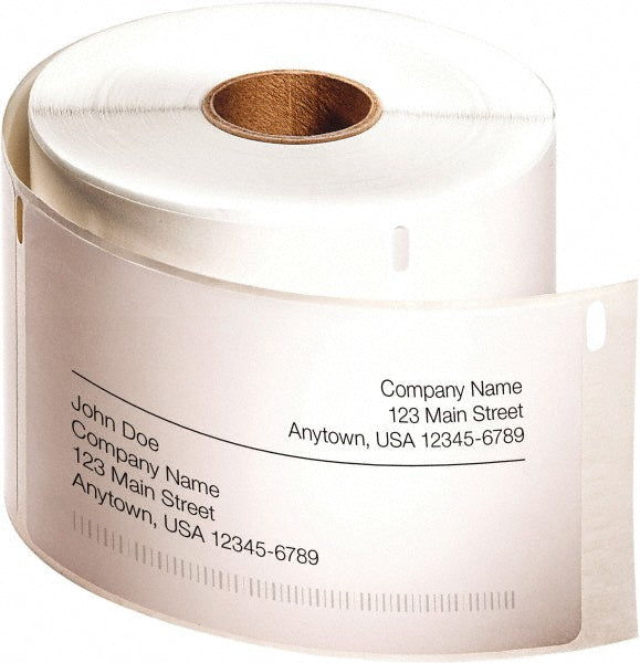 Dymo 1763982 Label Maker Label: White, 4" OAL, 2-5/16" OAW, 250 per Roll, 1 Roll