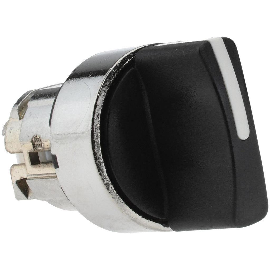 Schneider Electric ZB4BD3 Selector Switch: 3 Positions, Maintained (MA), Black Handle