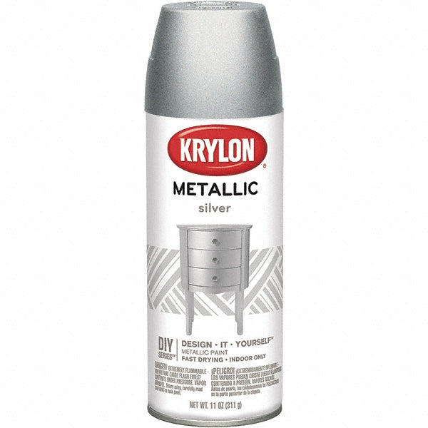 Krylon K01406 Metallic Paint, Metallic, Silver, 11 oz