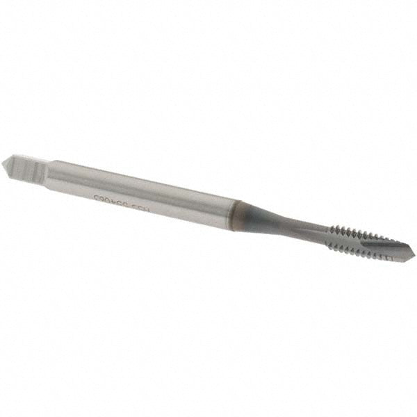 OSG 1206408 Spiral Point Tap: #4-40 UNC, 2 Flutes, Plug Chamfer, 2B/3B Class of Fit, HSS, TiCN Coated
