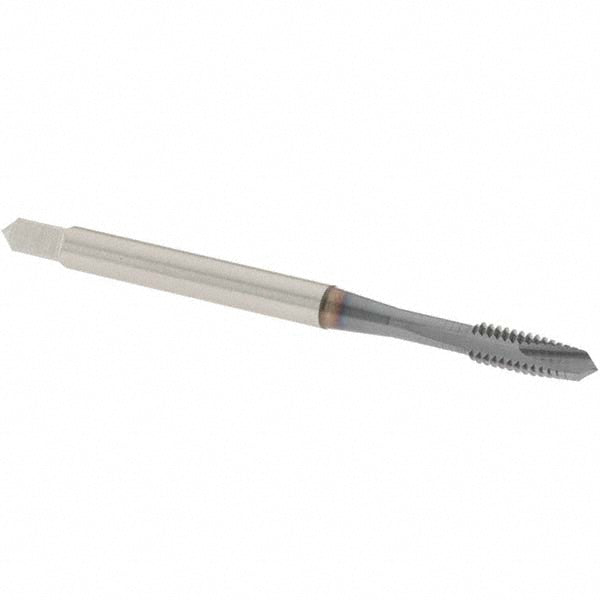 OSG 1207008 Spiral Point Tap: #5-40 UNC, 2 Flutes, Plug Chamfer, 2B/3B Class of Fit, HSS, TiCN Coated