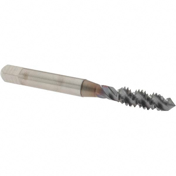 OSG 1430008 Spiral Flute Tap: 1/4-20, UNC, 3 Flute, Plug Chamfer, 3B Class of Fit, High-Speed Steel, TiCN Finish