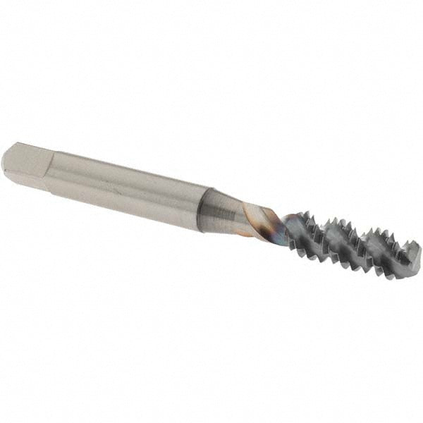 OSG 1430108 Spiral Flute Tap: 1/4-20, UNC, 3 Flute, Bottoming Chamfer, 3B Class of Fit, High-Speed Steel, TiCN Finish