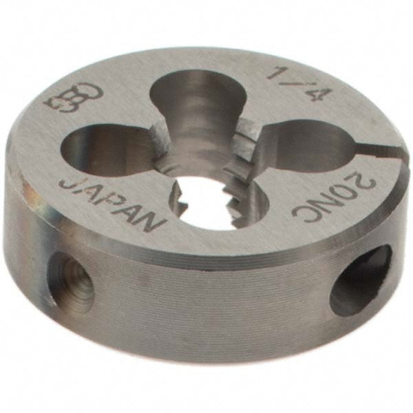 OSG 2701000 Round Die: 1/4-20, 13/16" OD, High-Speed Steel