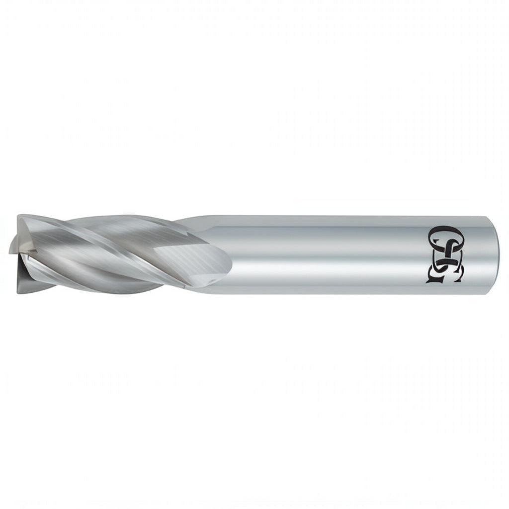 OSG 496-250311 Corner Radius End Mill: 1/4" Dia, 3/4" LOC, 0.0300" Corner Radius, 4 Flute, Solid Carbide