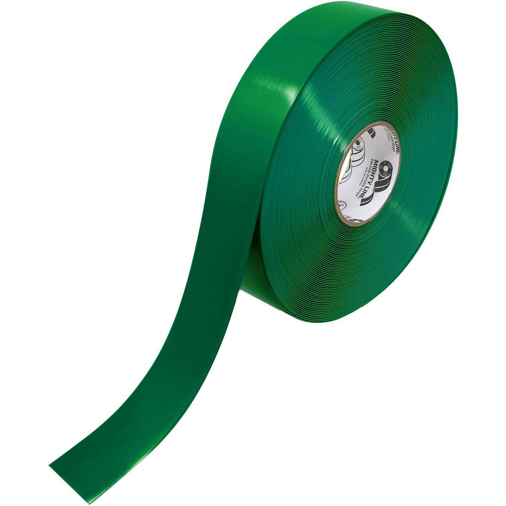 Mighty Line 2RG Floor & Aisle Marking Tape: 2" Wide, 100' Long, PVC