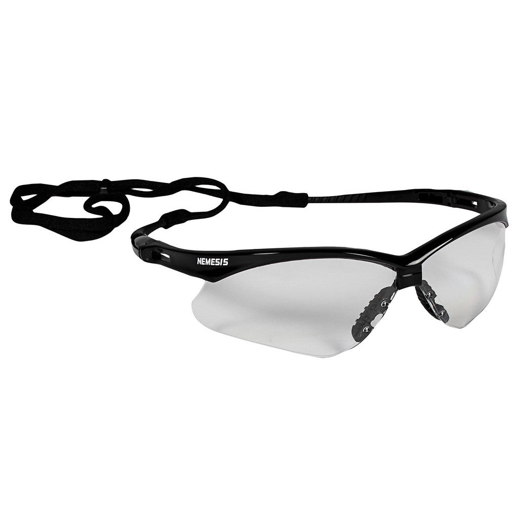 KleenGuard 25676 Safety Glasses: Scratch-Resistant, Polycarbonate, Clear Lenses, Full-Framed