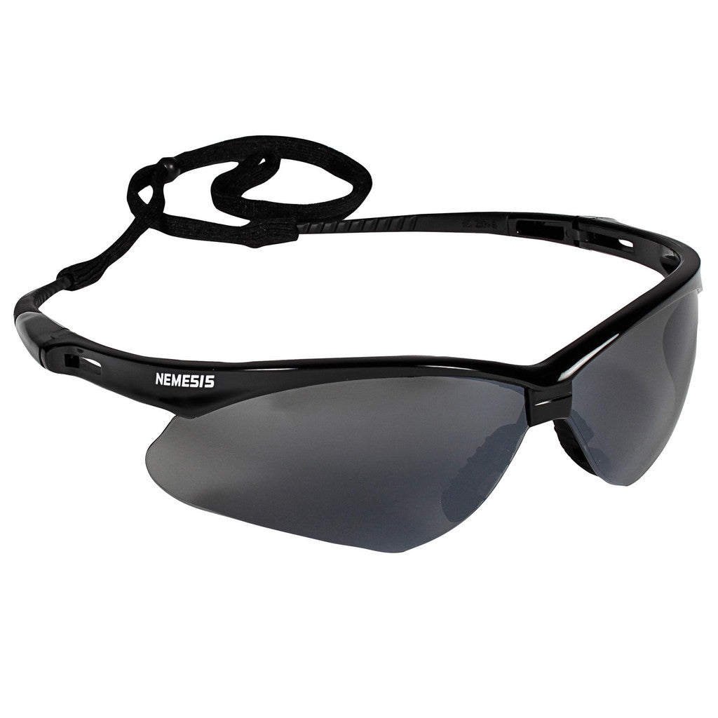 KleenGuard 25688 Safety Glasses: Scratch-Resistant, Polycarbonate, Smoke Mirror Lenses, Full-Framed