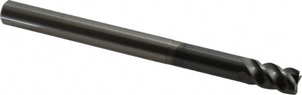 OSG 457110111 Corner Radius End Mill: 10.00 mm Dia, 15.00 mm LOC, 0.50 mm Corner Radius, 4 Flute, Solid Carbide