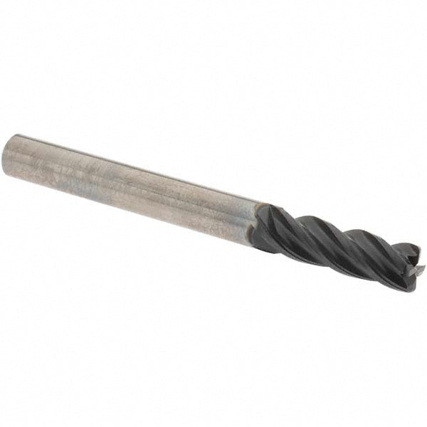 OSG VG434-2503 Corner Radius End Mill: 1/4" Dia, 3/4" LOC, 0.0300" Corner Radius, 4 Flute, Solid Carbide