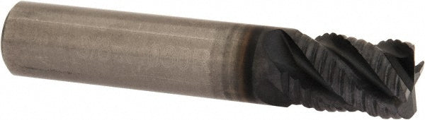 OSG 20150311 Roughing End Mill: 3/8" Dia, 0.0300" Corner Radius, Single End, Solid Carbide