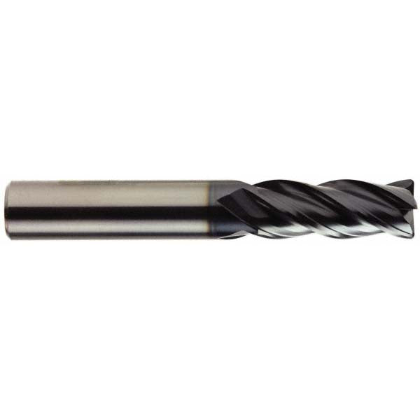 OSG VG434-4375 Corner Radius End Mill: 7/16" Dia, 1" LOC, 0.0150" Corner Radius, 4 Flute, Solid Carbide