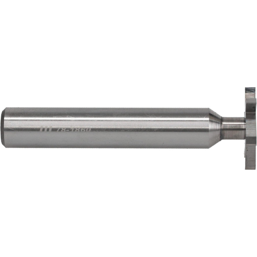 Internal Tool 78-1860 Woodruff Keyseat Cutter: 1" Cut Dia, 1/8" Cut Width, 1/2" Shank Dia, Straight Tooth