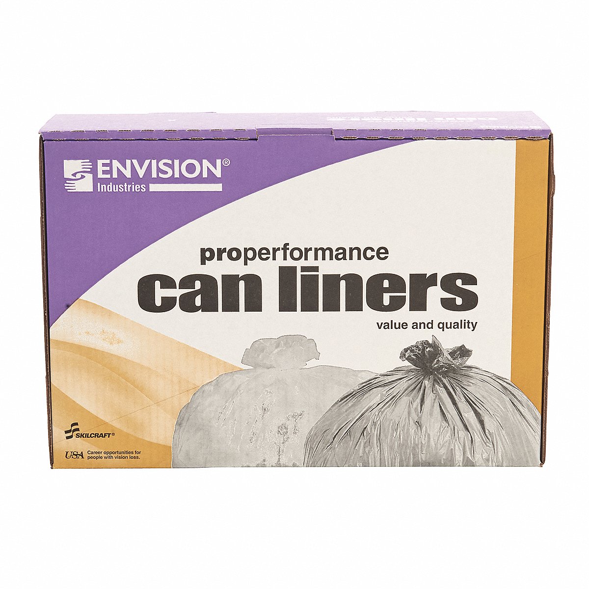AbilityOne® - NSN5171363 - ProPerformance Can Liners - High Density - Light Duty - 24 in x 24 in