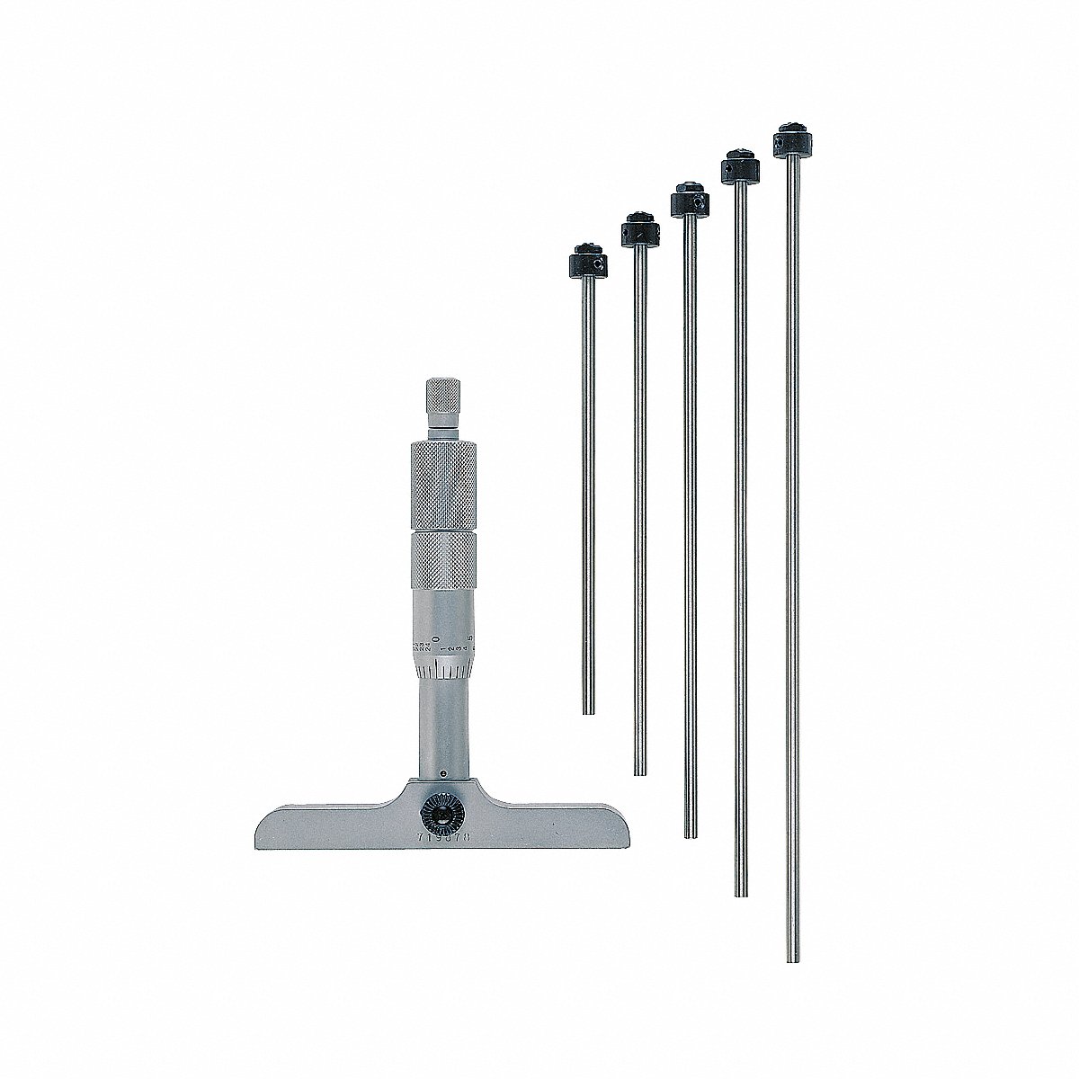 Mitutoyo Depth Micrometer, 0 to 6 in Range (129-132)