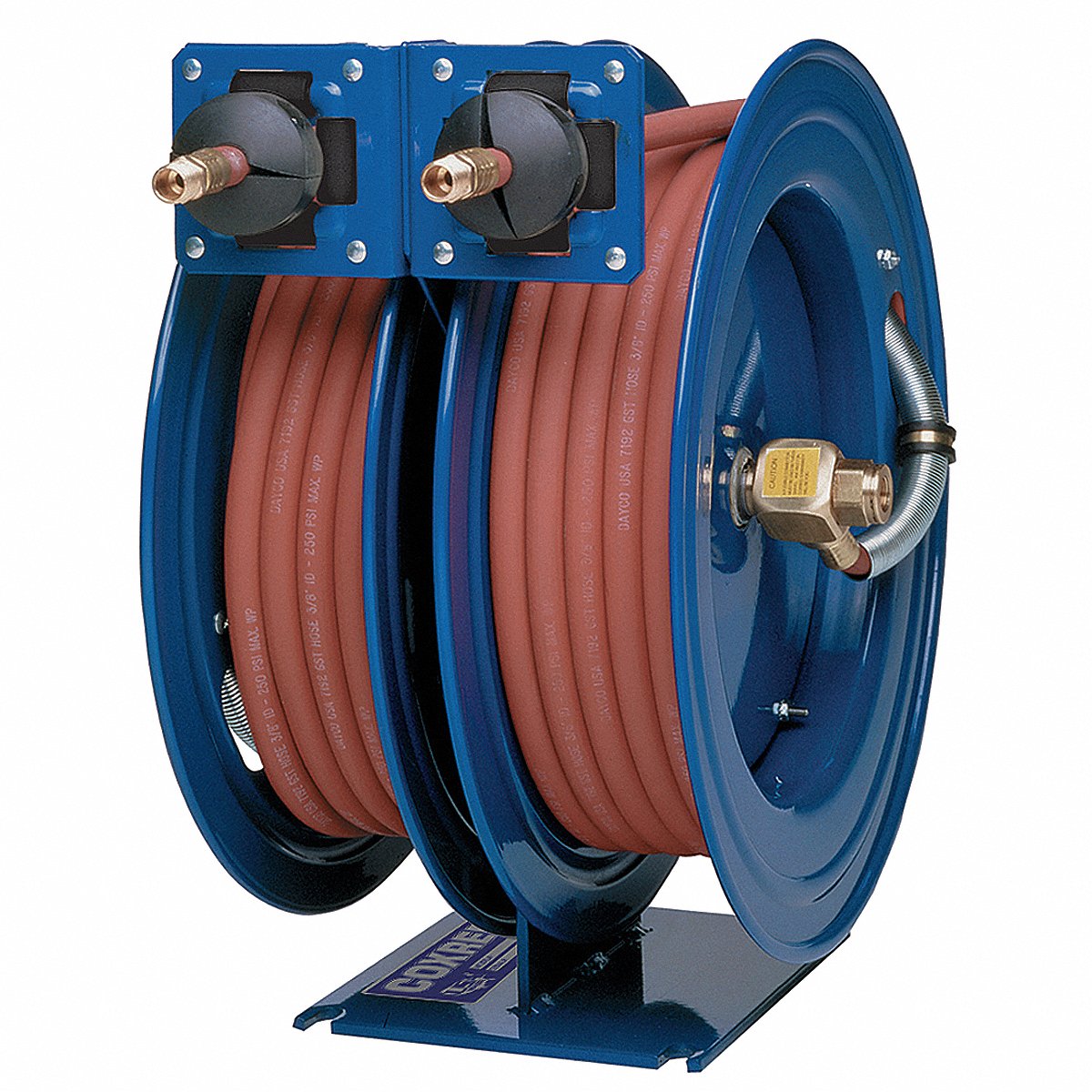 Coxreels Dual Hose Reel Spring 1/2 in MNPT 25 ft (C-LP-425-425)