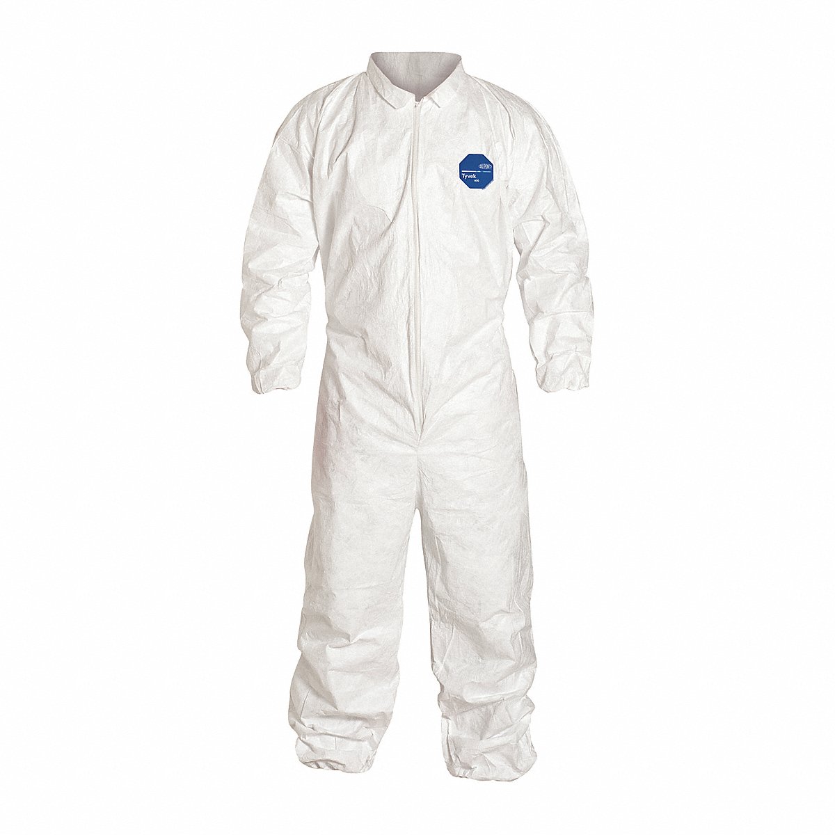 Dupont Collared Coverall, Elastic, White, 2Xl, Pk25 (TY125SWH2X0025NF)