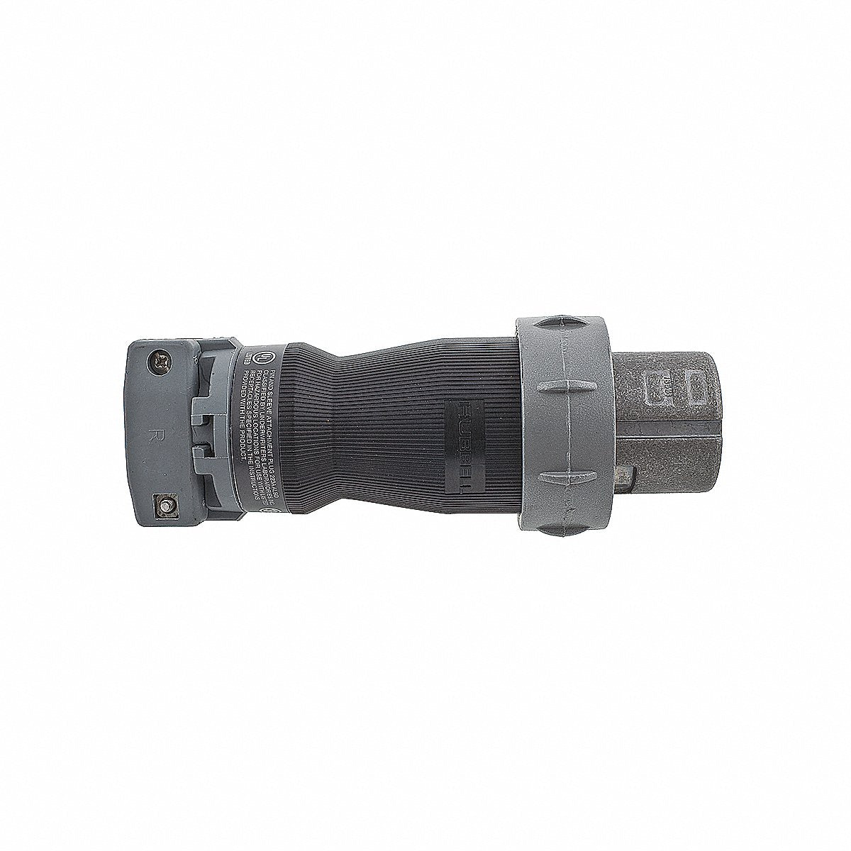 Hubbell Pin and Sleeve Plug 60 A Black Gray 3 Pl (HBL460PS2W)