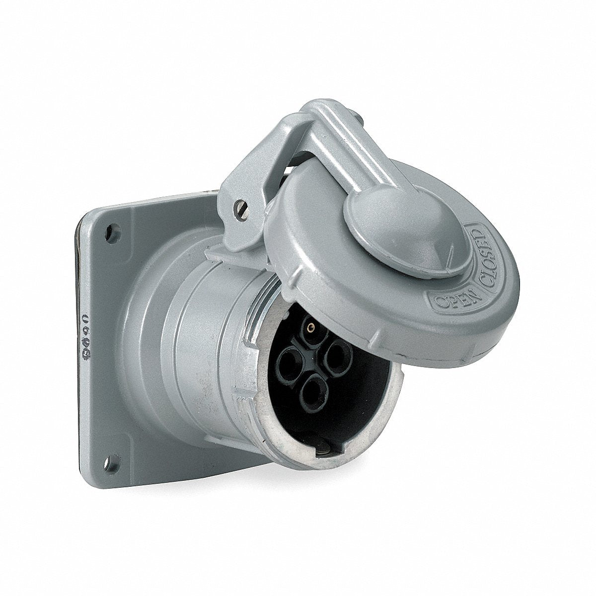 Hubbell WT Pn Slv Rec Aluminum 60 A 4 Pl Three (HBL5100RS1W)