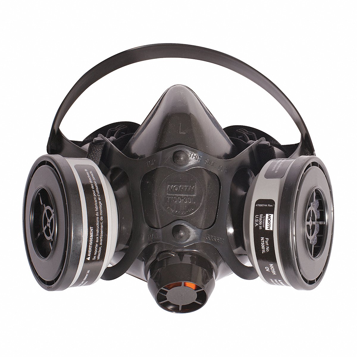 Honeywell North Half Mask Respirator Kit M Black (7701M)