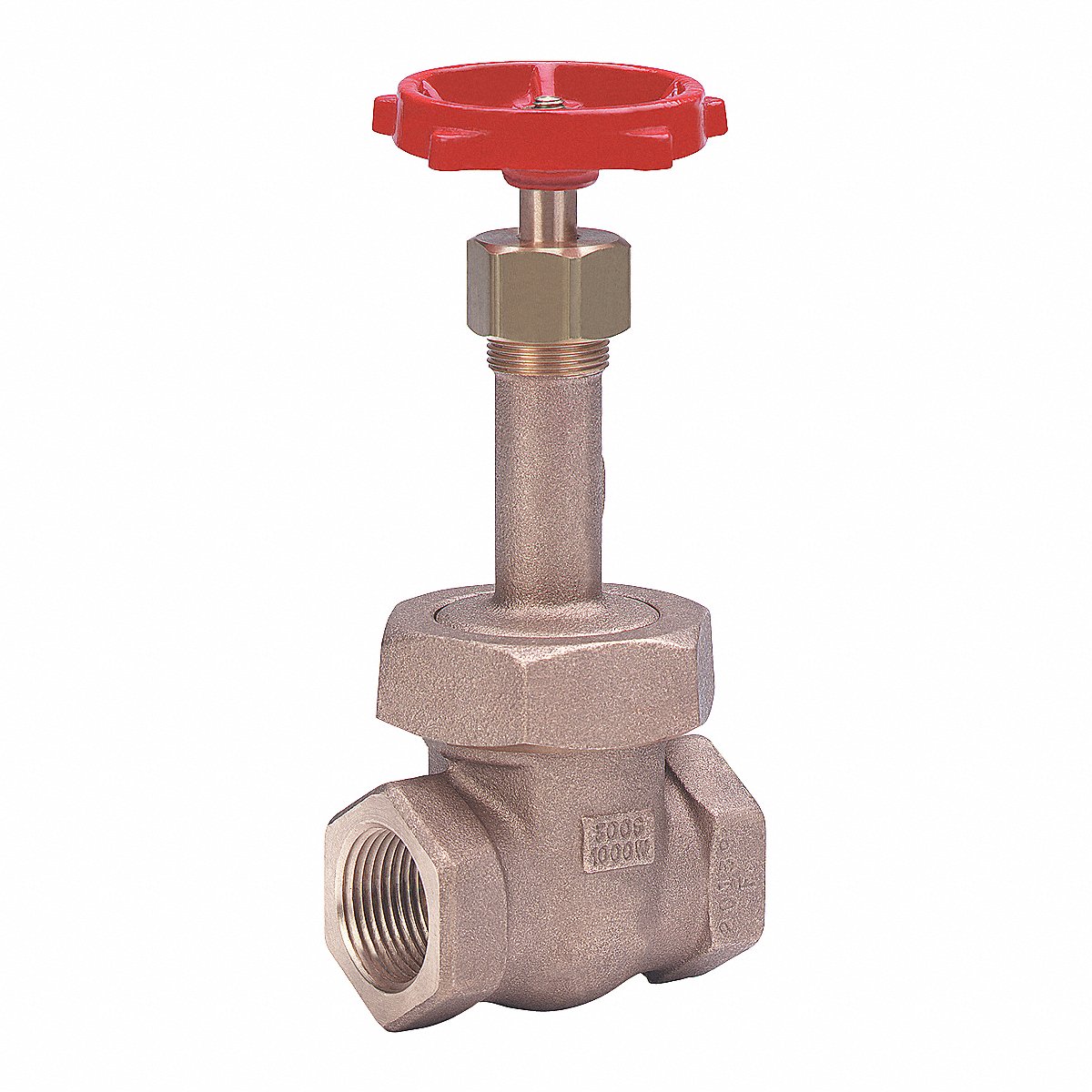 Milwaukee Valve Gate Valve, 1 1/4", Bronze, Npt, 4" (1182 1-1/4")