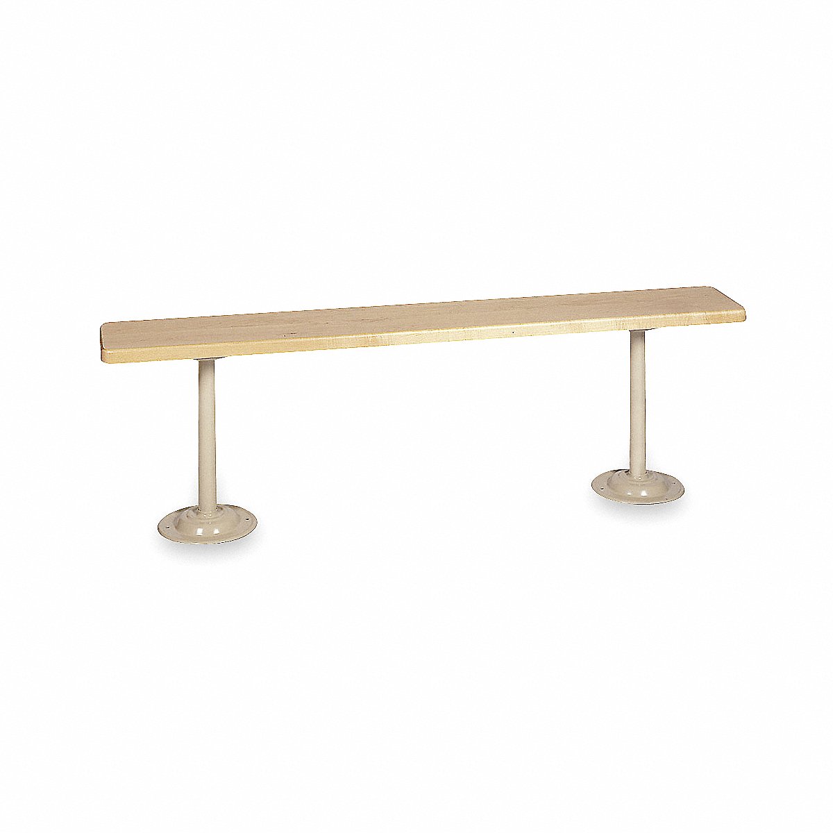 Lyon Locker Room Bench 6 ft Wide Gray (DD5810)