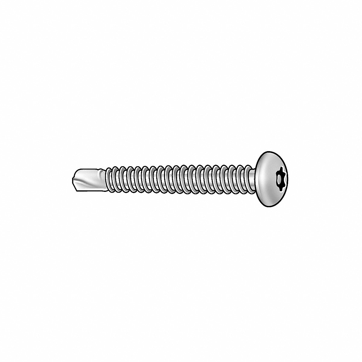 Tamper-pruf Screw Scrw Sz #10 T 25 410 Stainless Steel 3/4 L PK25 (490320)