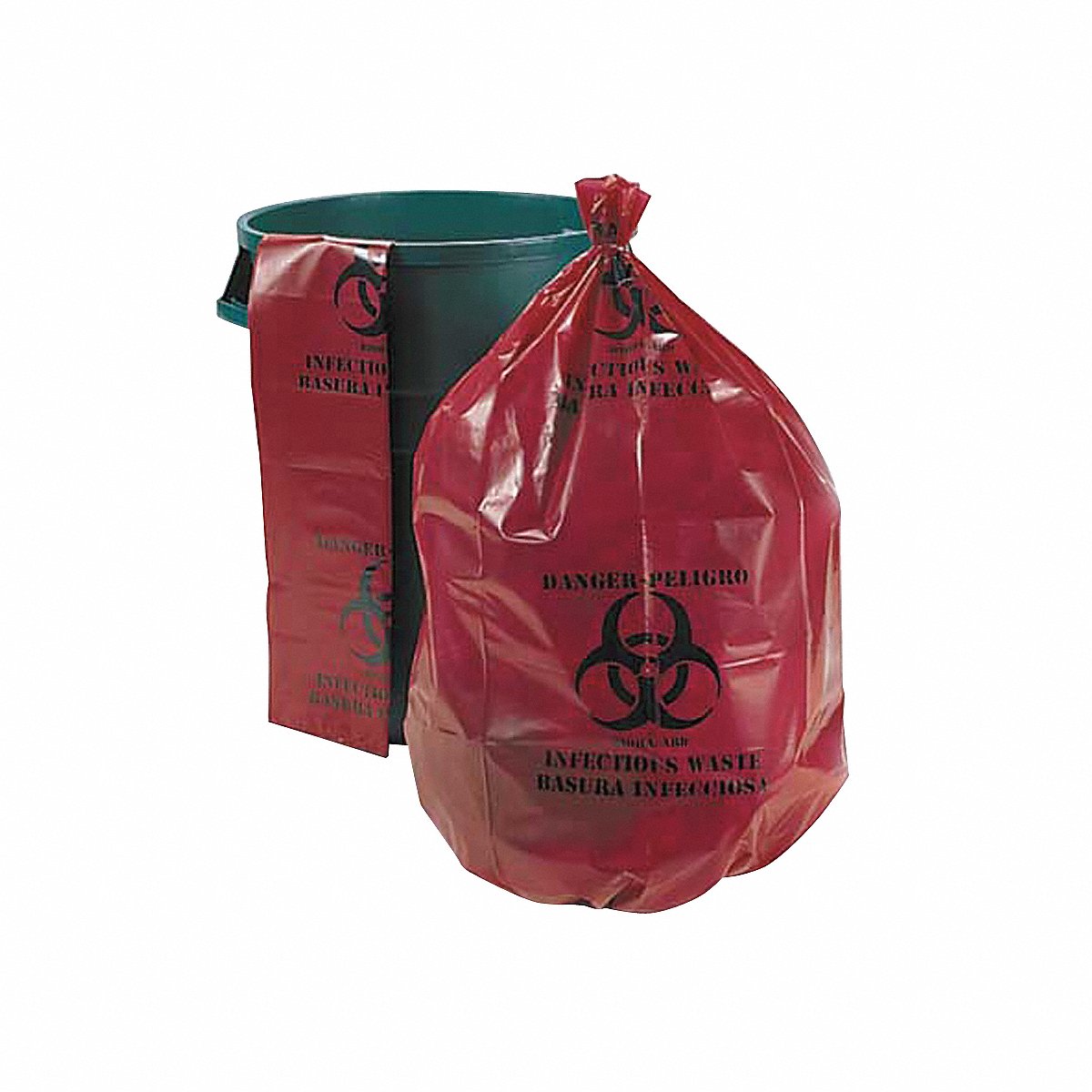 Skilcraft Medical Isolation Bags - 30.50" Width - Low Density - Red - 50/Box - Hospital, Doctor's of