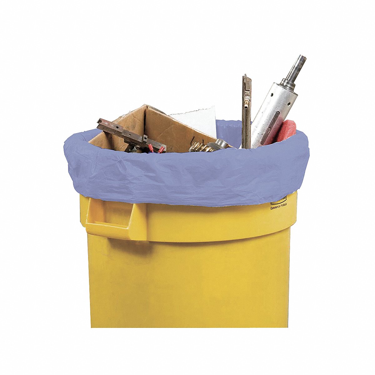Ability One Trash Bag, 33 gal, LLDPE, Flat Pack, Blue, PK 100 8105-01-517-1357 - 1 Each