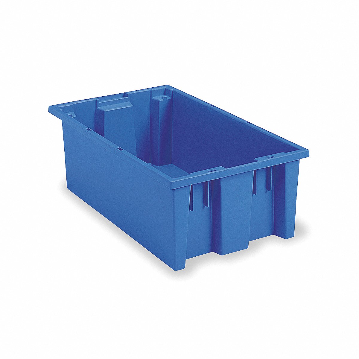 Akro-mils F 8953 StackingandNestingTote 18 inL 11 inW Blue (35185BLUE) - Pack of 6