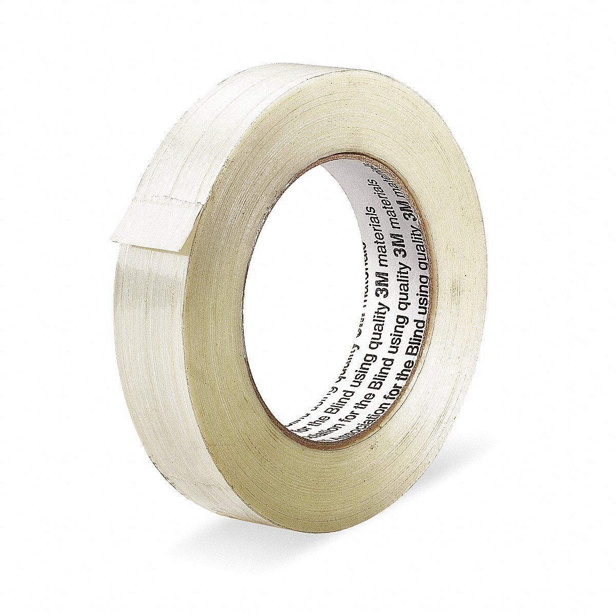 AbilityOne - Filament/Strapping Tape - 1" x 60 yds, White 7510-00-582-4772