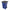 Rubbermaid Commercial Products Trash Can, 50 Gal., Blue, Plastic (FG9W2700BLUE)