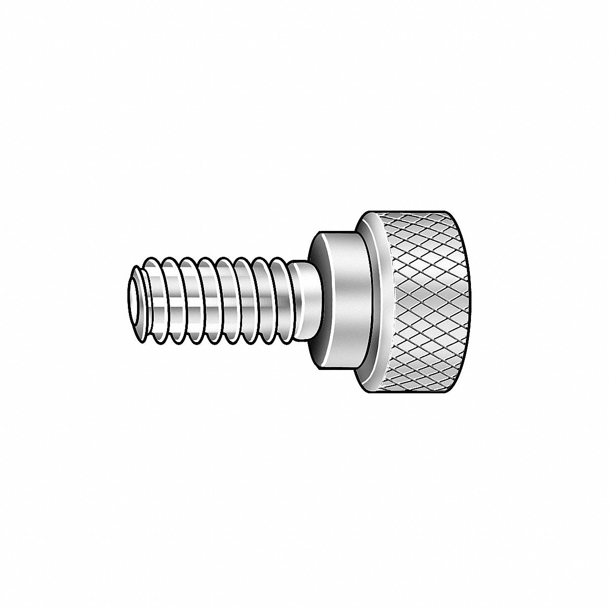 Accurate Mfg Products Group Thumb Screw, 1/4"-20, Fully T, Blk, 1 1/8"L, 4" (Z1062)