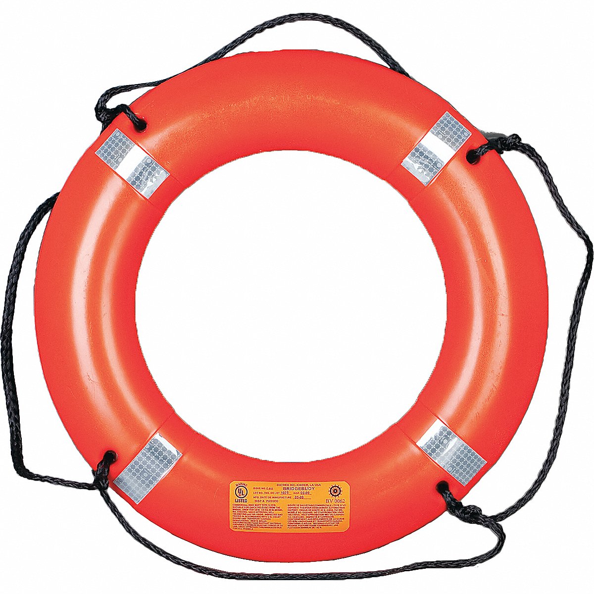 Mustang Survival Ring Buoy With Reflective Tape, 30 In, 30 IN (MRD030-2-0-311)