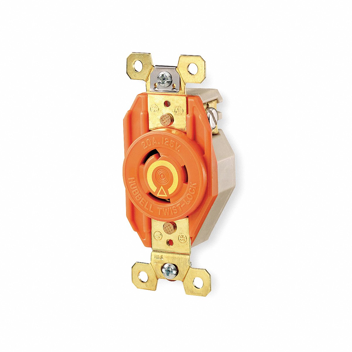 Hubbell Lck Recept 30 A Orange Nylon L 5-30 R 1 Gng (IG2610)