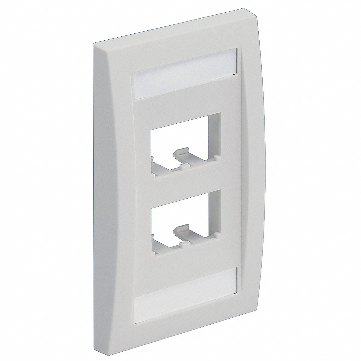 Panduit Wall Plate Single Gang 4 Ports White (CFPE4WHY)