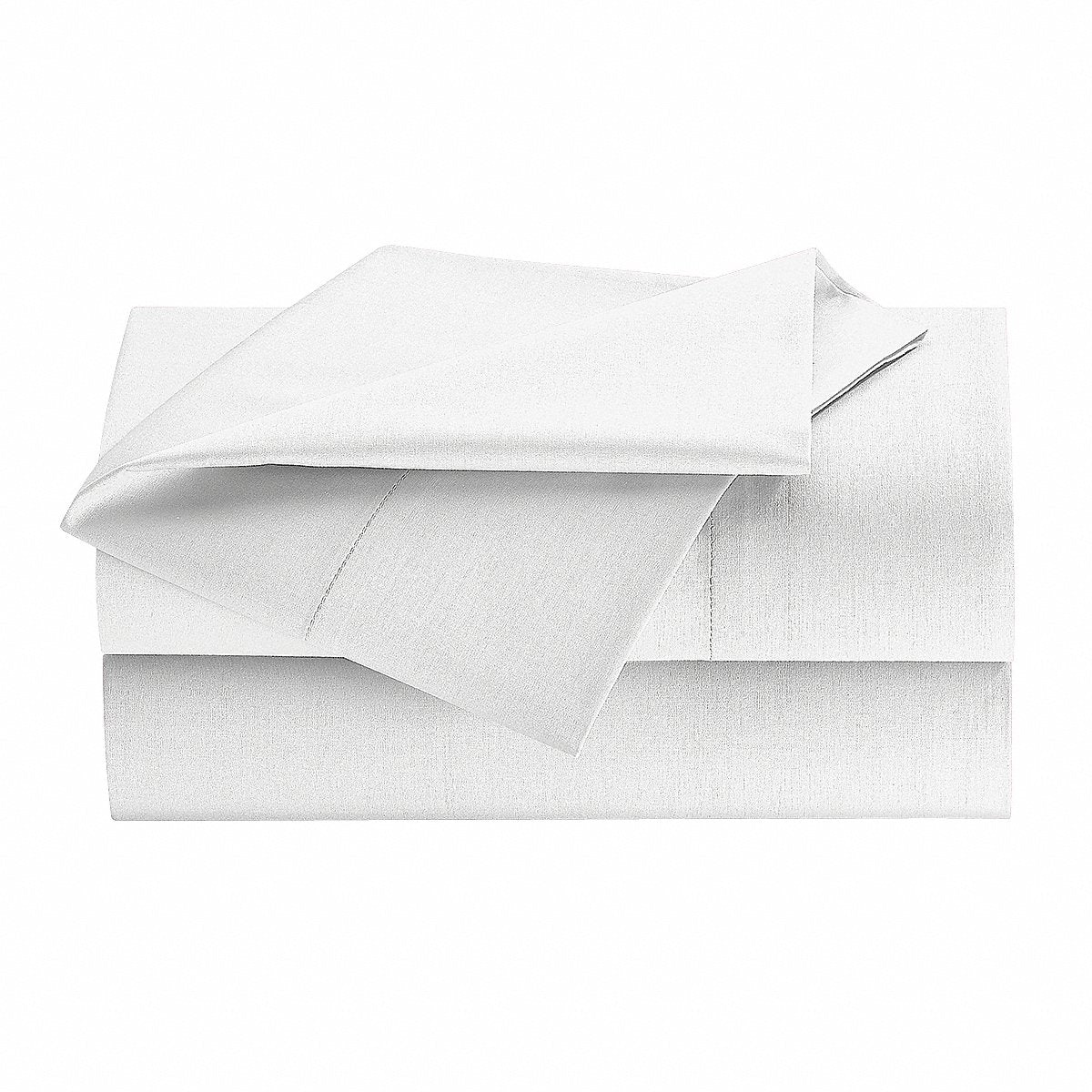 Martex Flat Sheet, 109 In L, Fresh White, 109 IN (1A38664)