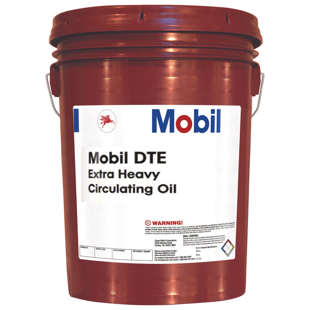 Mobil DTE Oil Double Letter Circulating Machine Oil: 5 gal Pail, SAE 40, ISO 150 - 100905