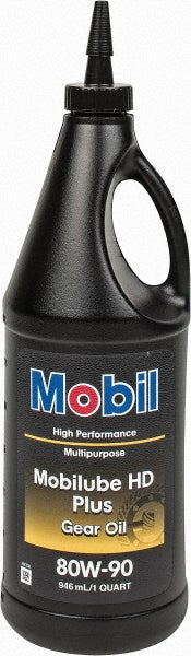 Mobilube Gear Oil: 0.25 gal Bottle, SAE 80W-90 - 128487