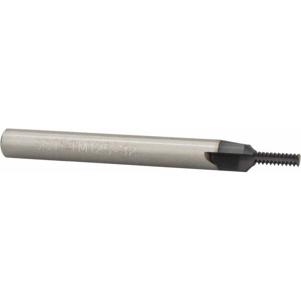 Scientific Cutting Tools TM125-32A Straight Flute Thread Mill: #8 to 32, Internal, 3 Flutes, 1/4" Shank Dia, Solid Carbide