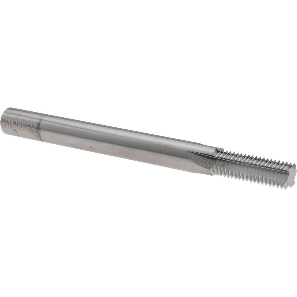 Scientific Cutting Tools TM.290-24 Straight Flute Thread Mill: 3/8-24, Internal, 4 Flutes, 5/16" Shank Dia, Solid Carbide