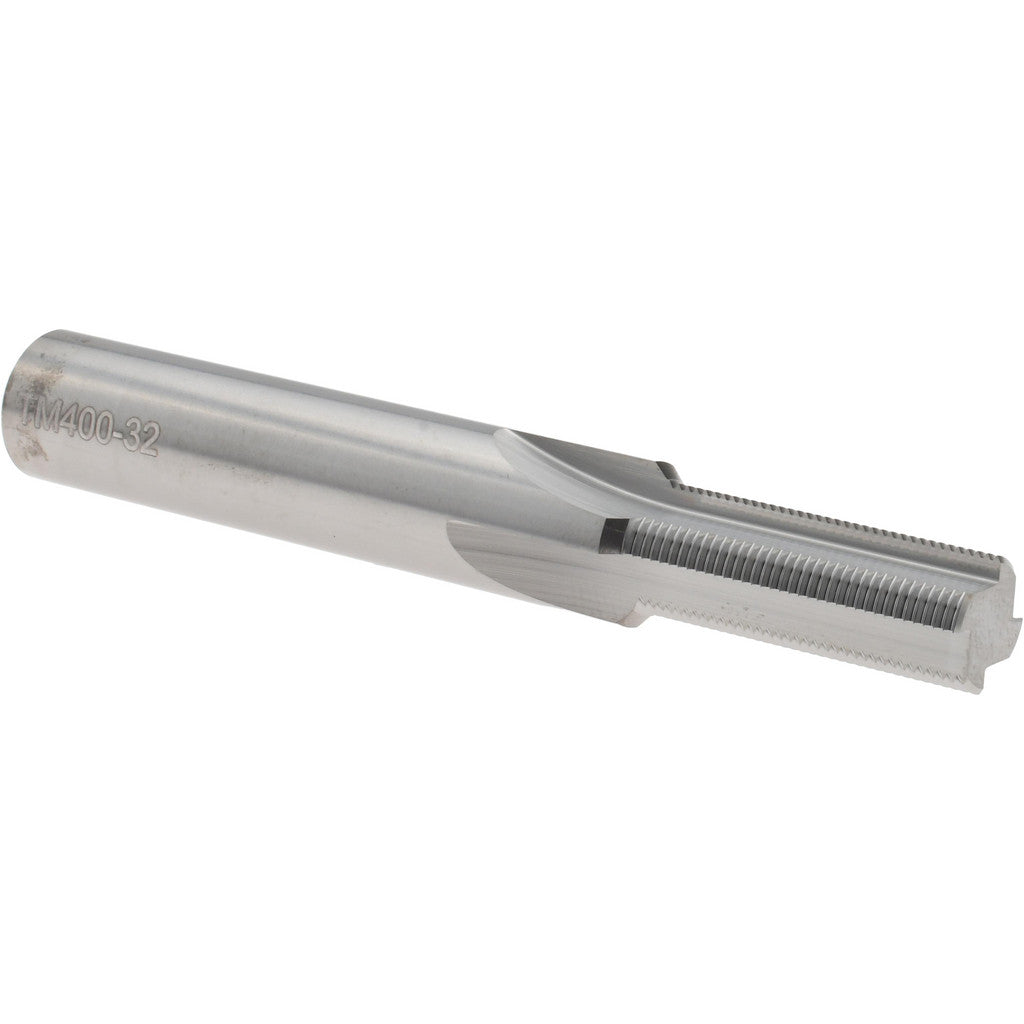 Scientific Cutting Tools TM 400-32 Straight Flute Thread Mill: 1/2-32, Internal, 4 Flutes, 1/2" Shank Dia, Solid Carbide