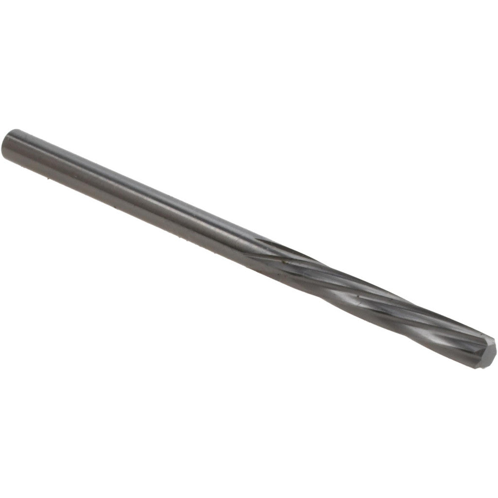 Magafor 88860003160 Chucking Reamer: 3.16 mm Dia, 2-1/4" OAL, 19/32" Flute Length, Spiral Flute, Straight-Cylindrical Shank, Solid Carbide