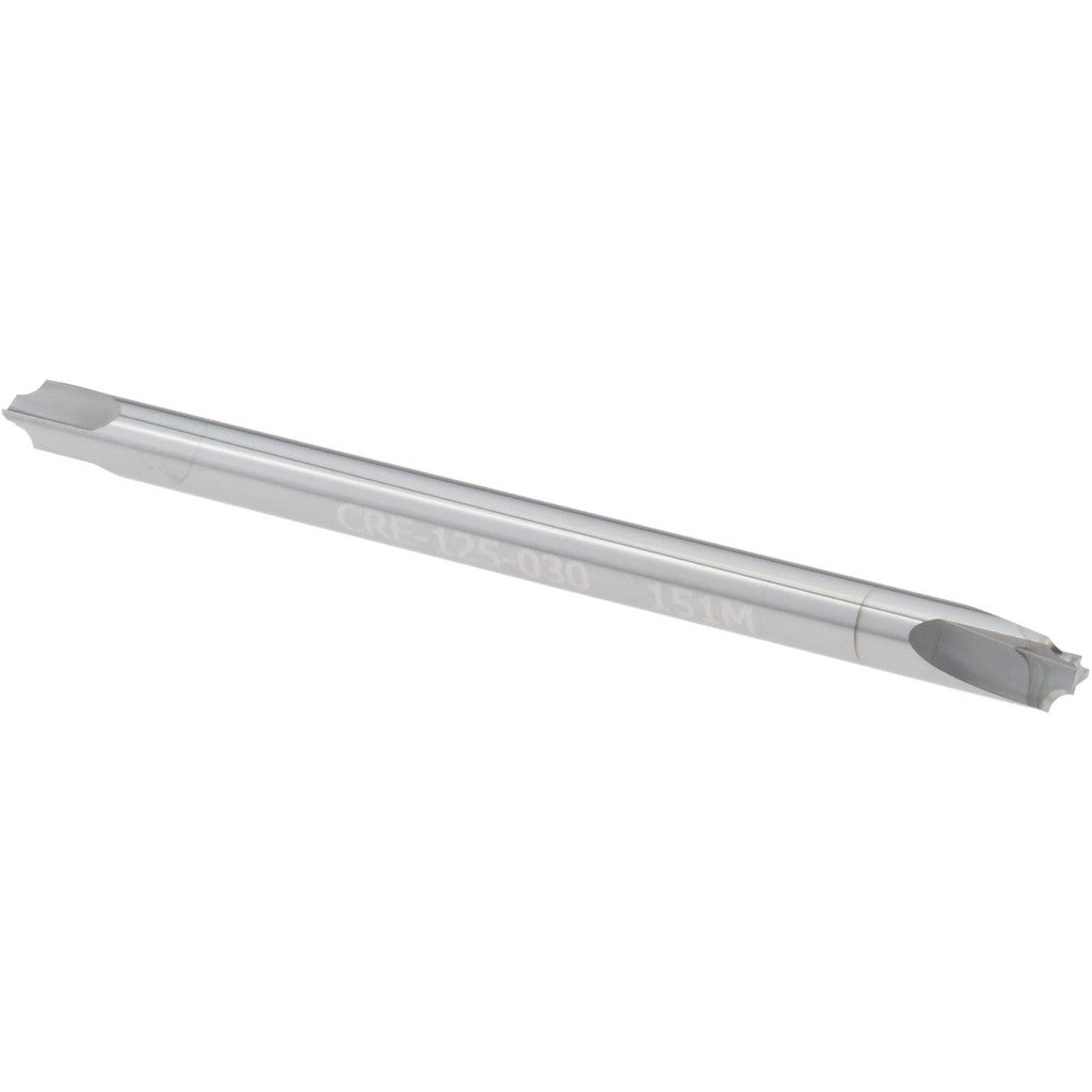 Micro 100 CRE-125-030 Corner Rounding End Mill: 0.03 mm Radius, 1/8" Dia, 3 Flutes, Solid Carbide
