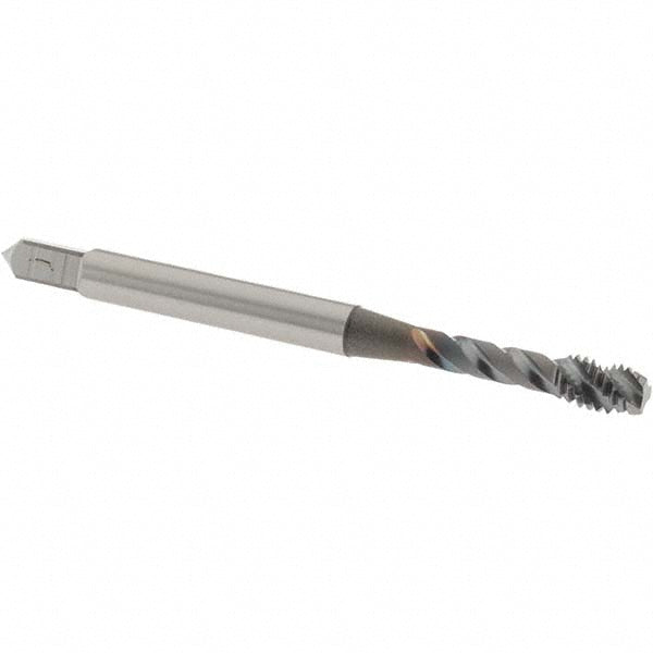 OSG 1755408 Spiral Flute Tap: M4x0.70 Metric Coarse, 3 Flutes, Modified Bottoming, 6H Class of Fit, Vanadium High Speed Steel, TICN Coated