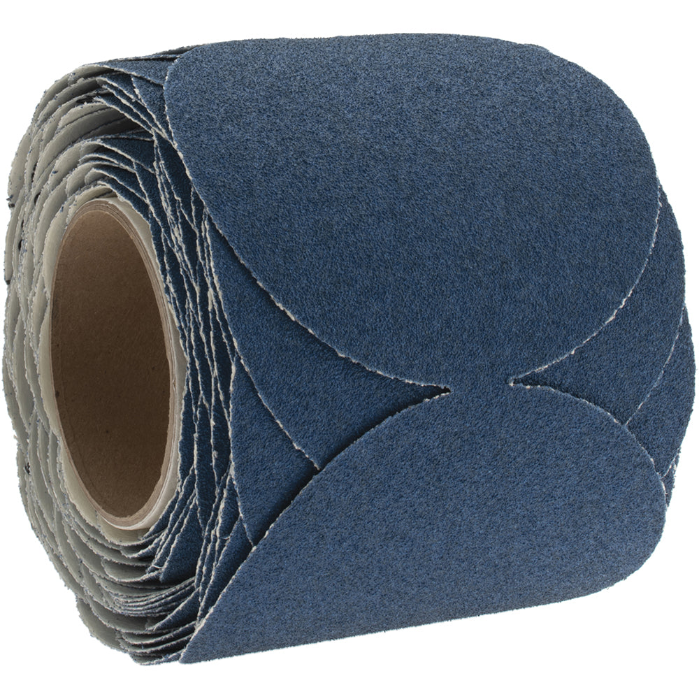 Norton 66261137310 5" Dia PSA Disc Roll: 60 Grit, Zirconia Alumina