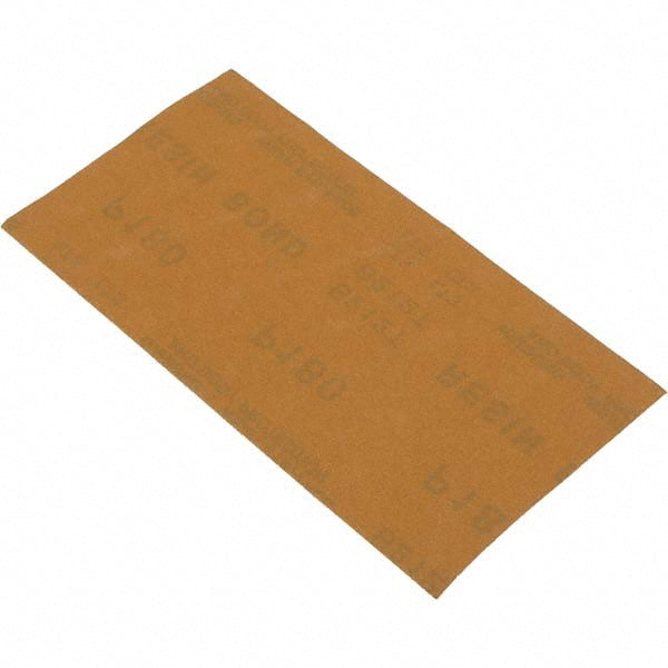 Dynabrade 93804 Sanding Sheets: 3-2/3" Wide x 7" OAL, 180 Grit, Aluminum Oxide