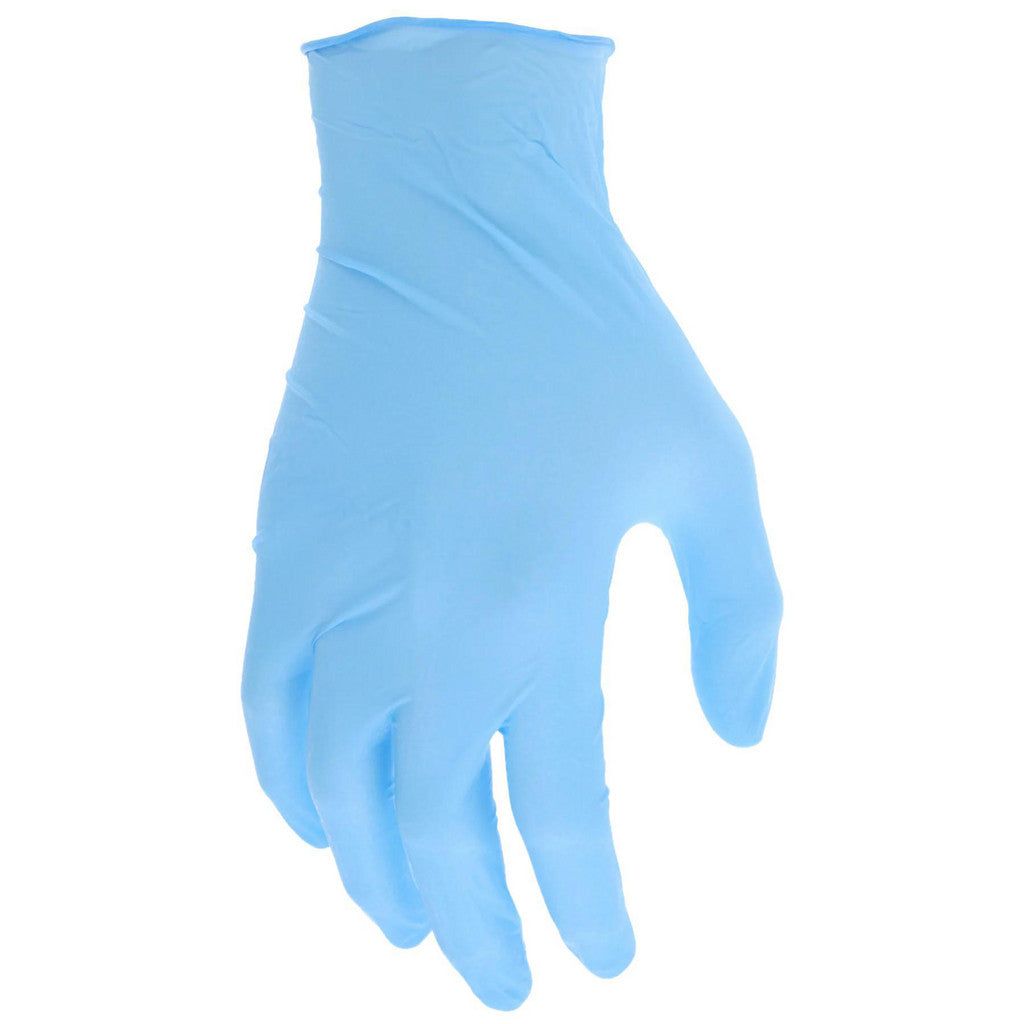 MCR Safety 6001S Disposable Gloves: Series Nitrishield, Size Small, 4.0 mil, Nitrile, Food, Powder-Free
