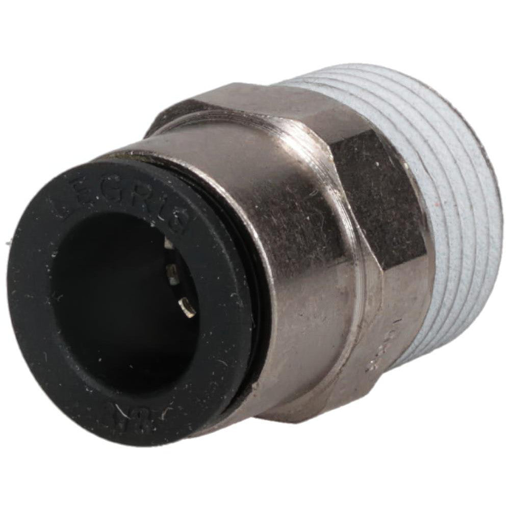Legris 3175 60 17 Push-to-Connect Tube x Male x Tube x Male BSPT Connector: BSPT, 3/8" Tube OD