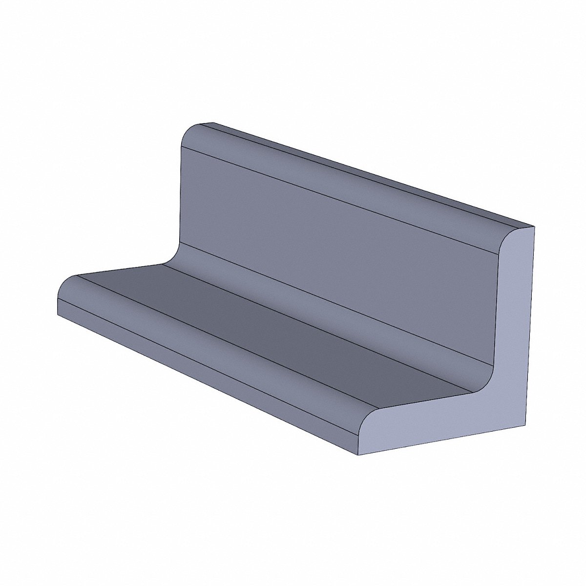 Speedy Metals Of Rockford LLC Angle Stock, Aluminum, 8 Ft Overall L, 8 ft (79084)